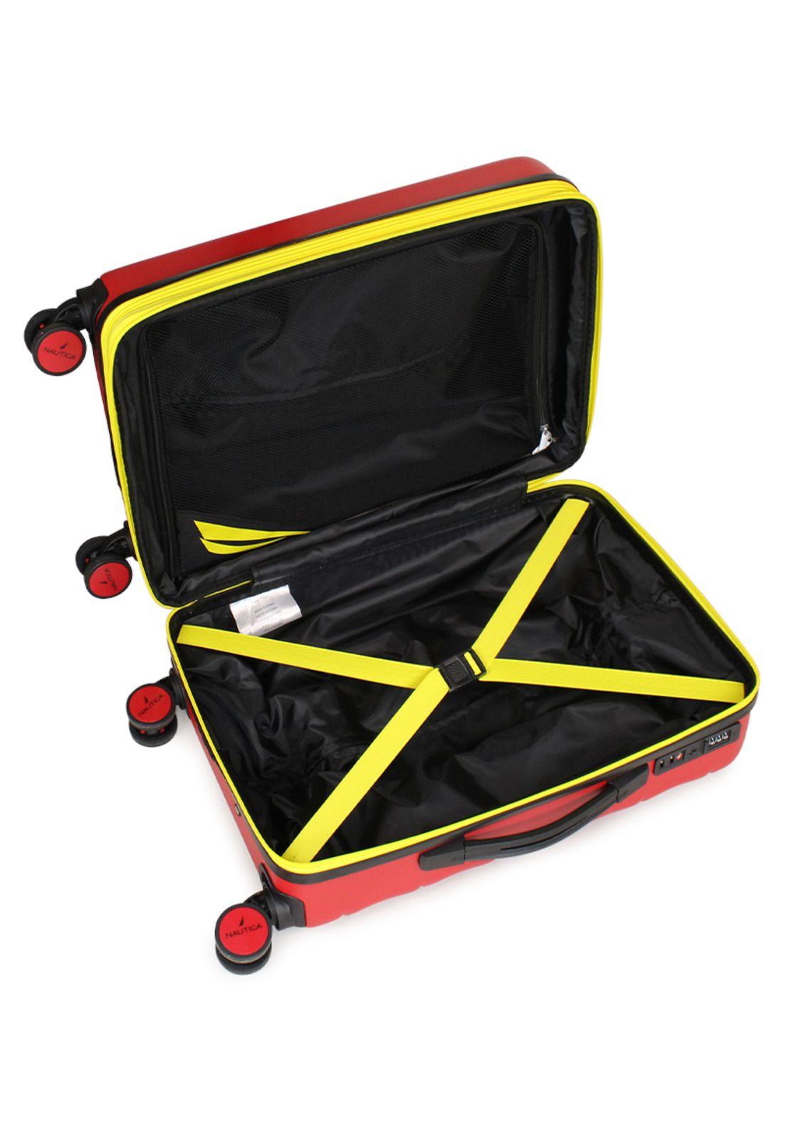 Pack Nautica Maleta cabina Ibiza roja 10kg + Mochila Malik-7