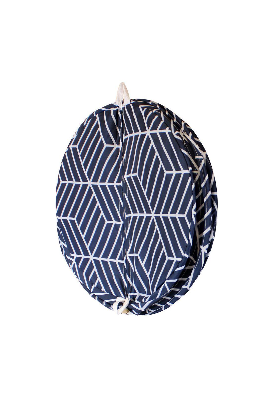 Cesto para ropa plegable Nautica Home 42x55cm azul-blanco-4