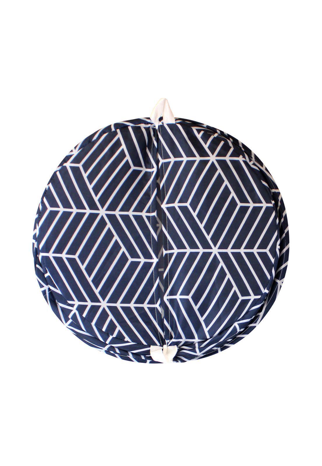 Cesto para ropa plegable Nautica Home 42x55cm azul-blanco-5