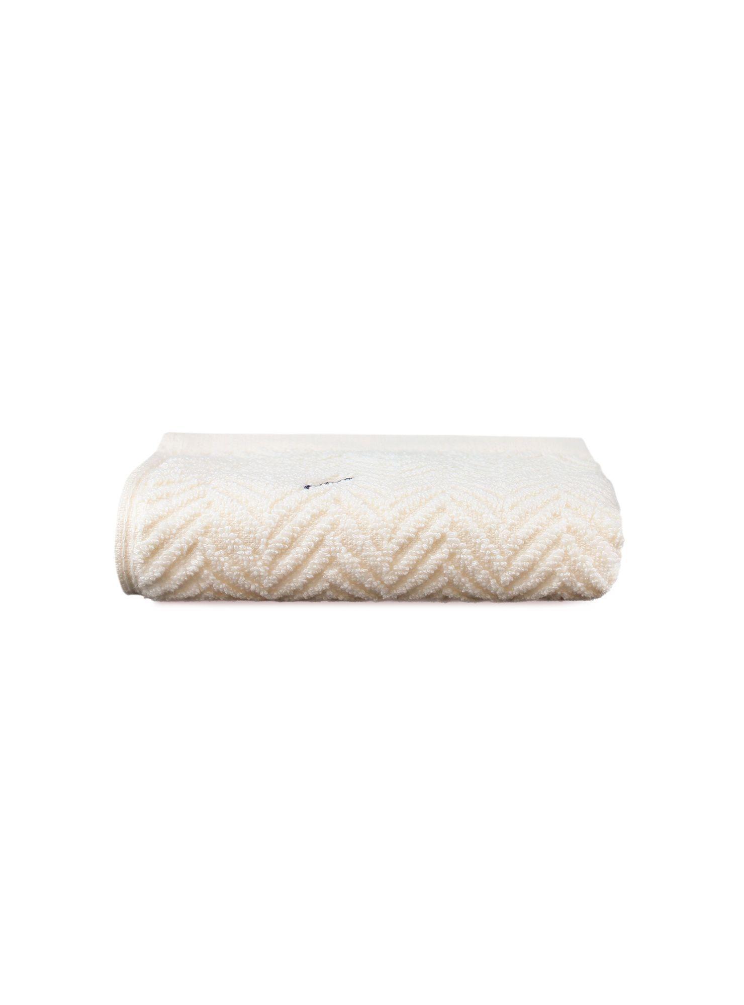 Toalla de cara VIS Nautica 100% algodón 30x50cm pieles sensibles crema-3