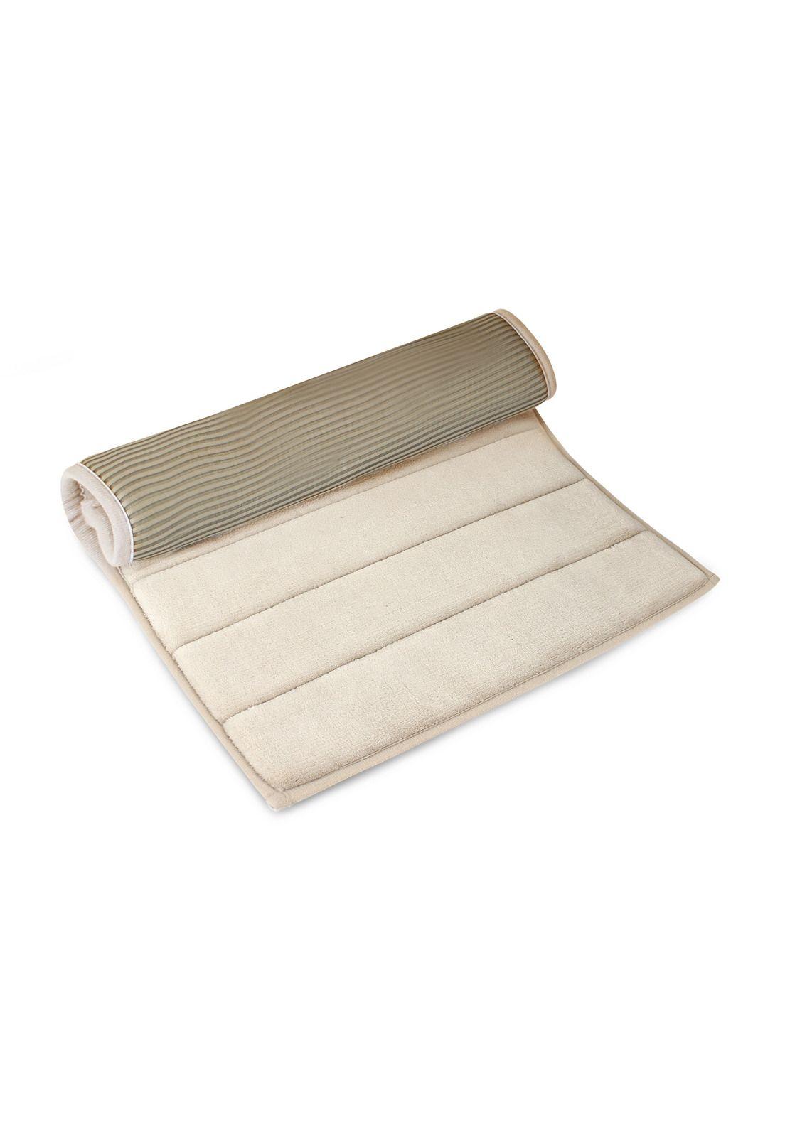 Alfombra de baño Nautica 50x80cm coralina ultra suave marfil-2