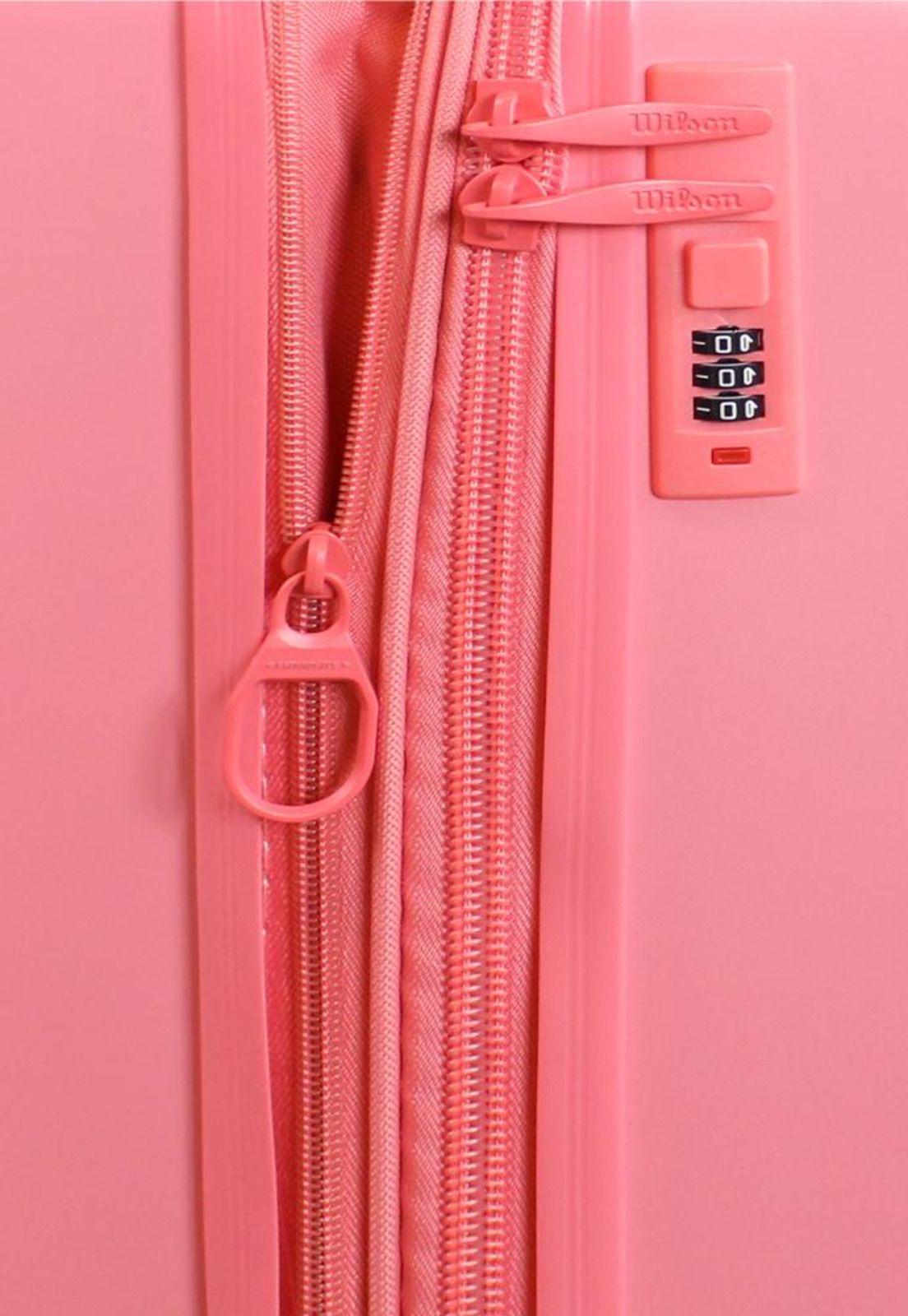 Pack 2 maletas M+L mediana y grande rosada Chicago Wilson-9