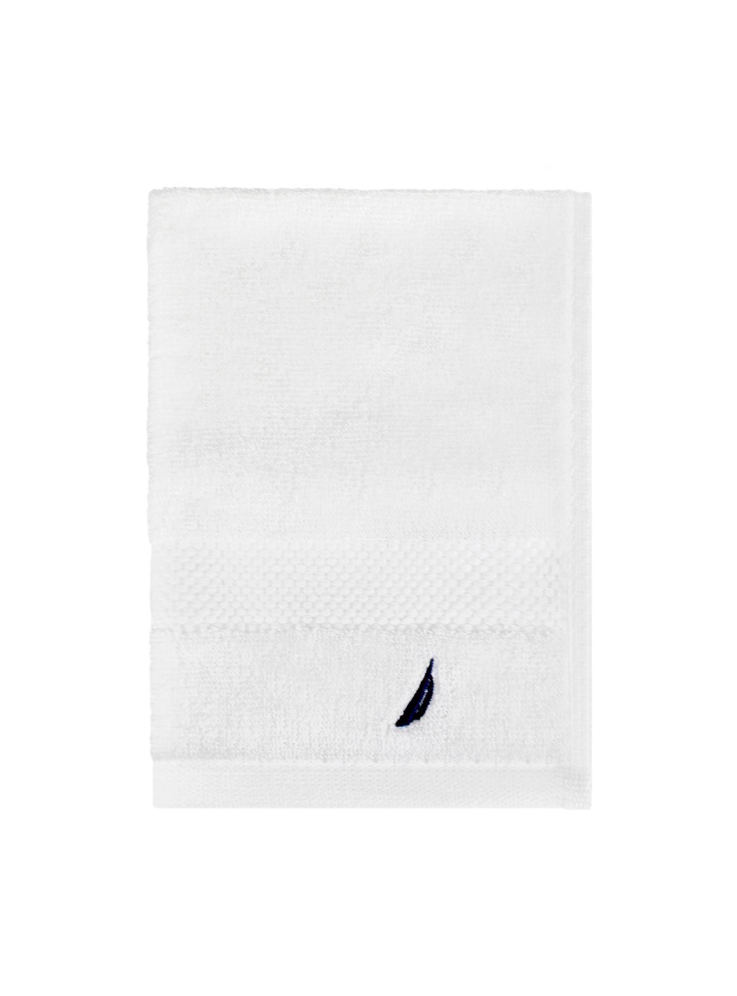 Toalla de cara HEAVEN Nautica 100% algodón 33x50cm alta absorbencia blanca-3