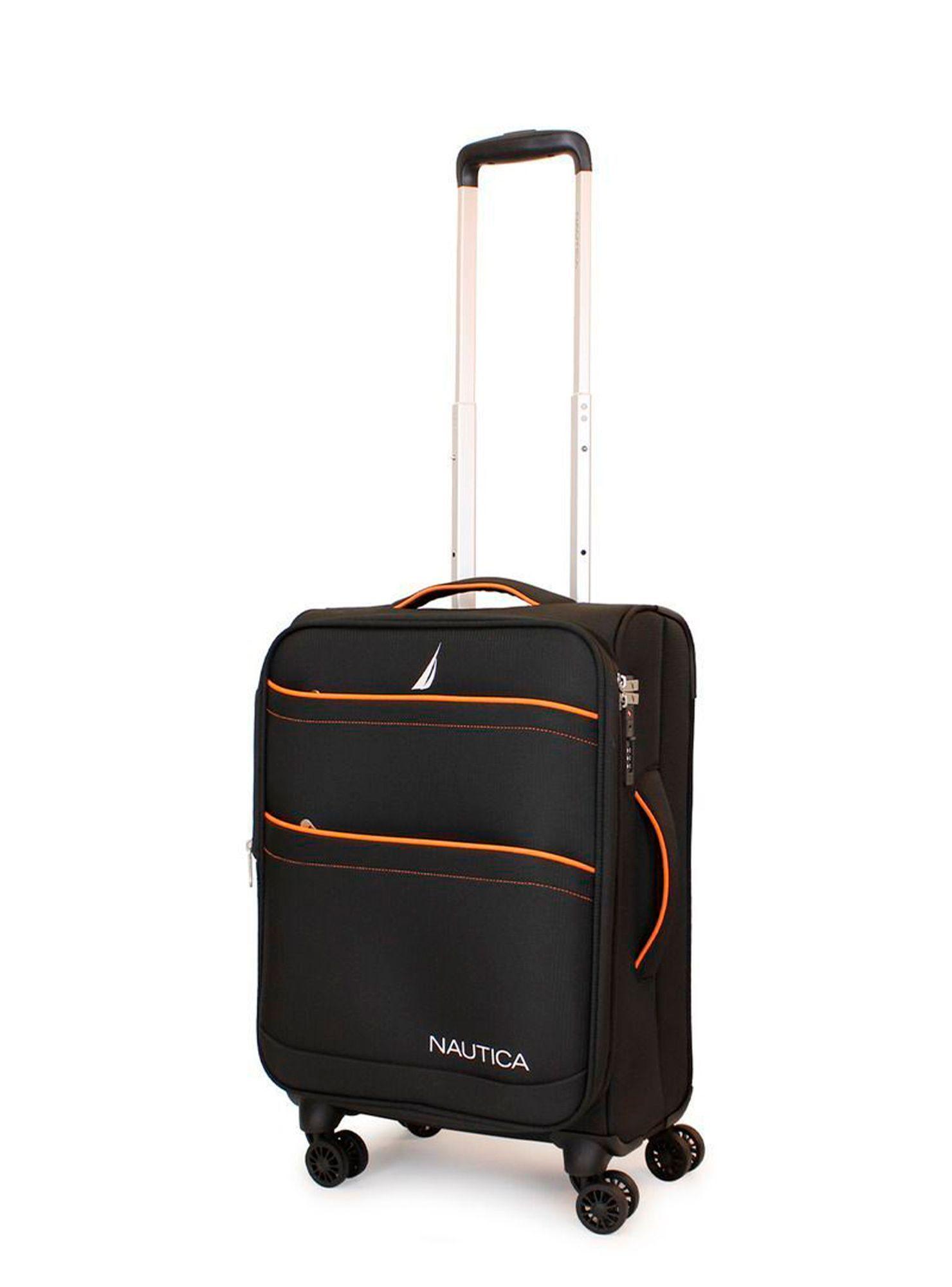 Set de 3 maletas blandas de tela S+M+L Nautica Lisboa negra-3