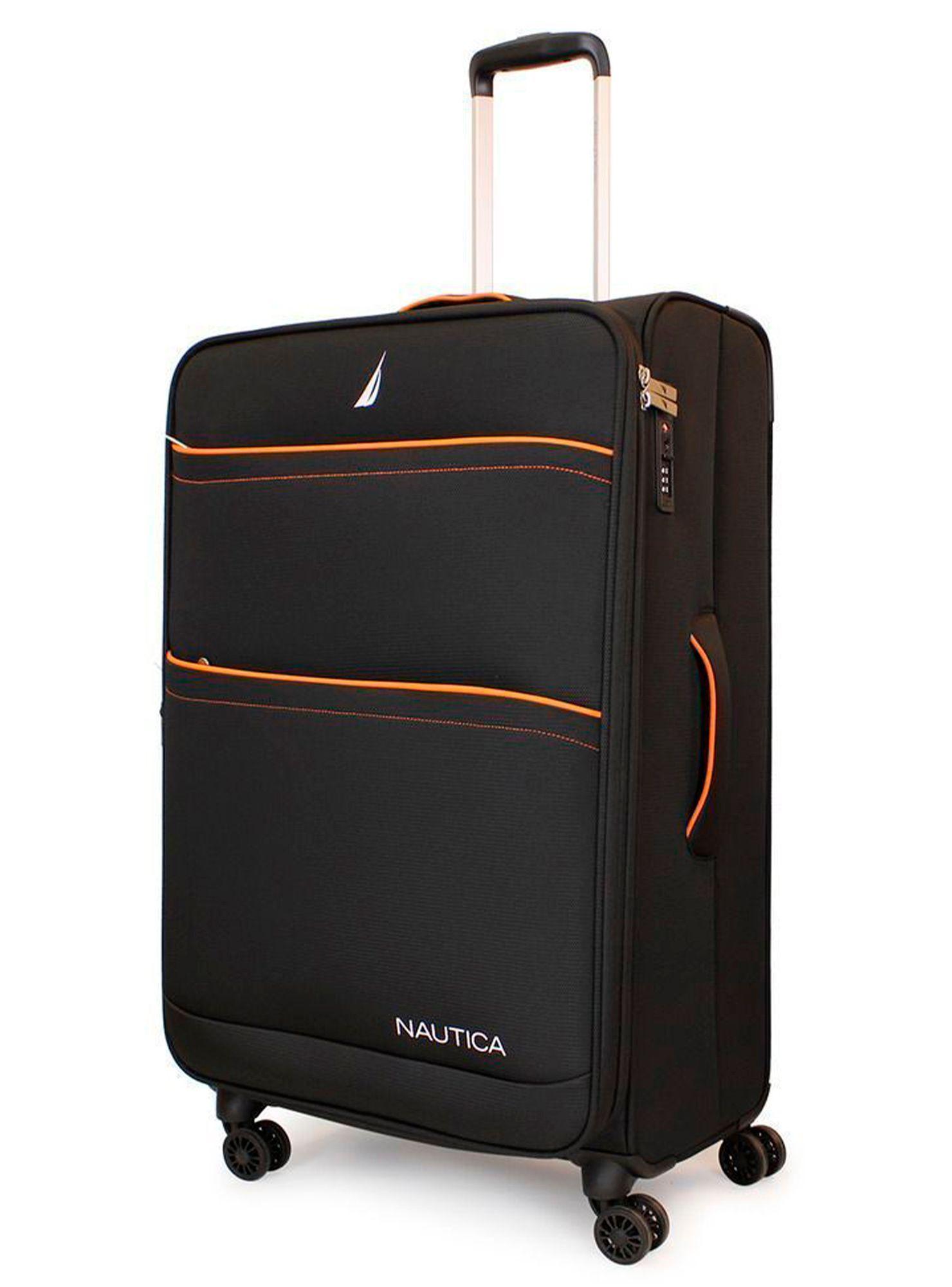 Set de 3 maletas blandas de tela S+M+L Nautica Lisboa negra-5