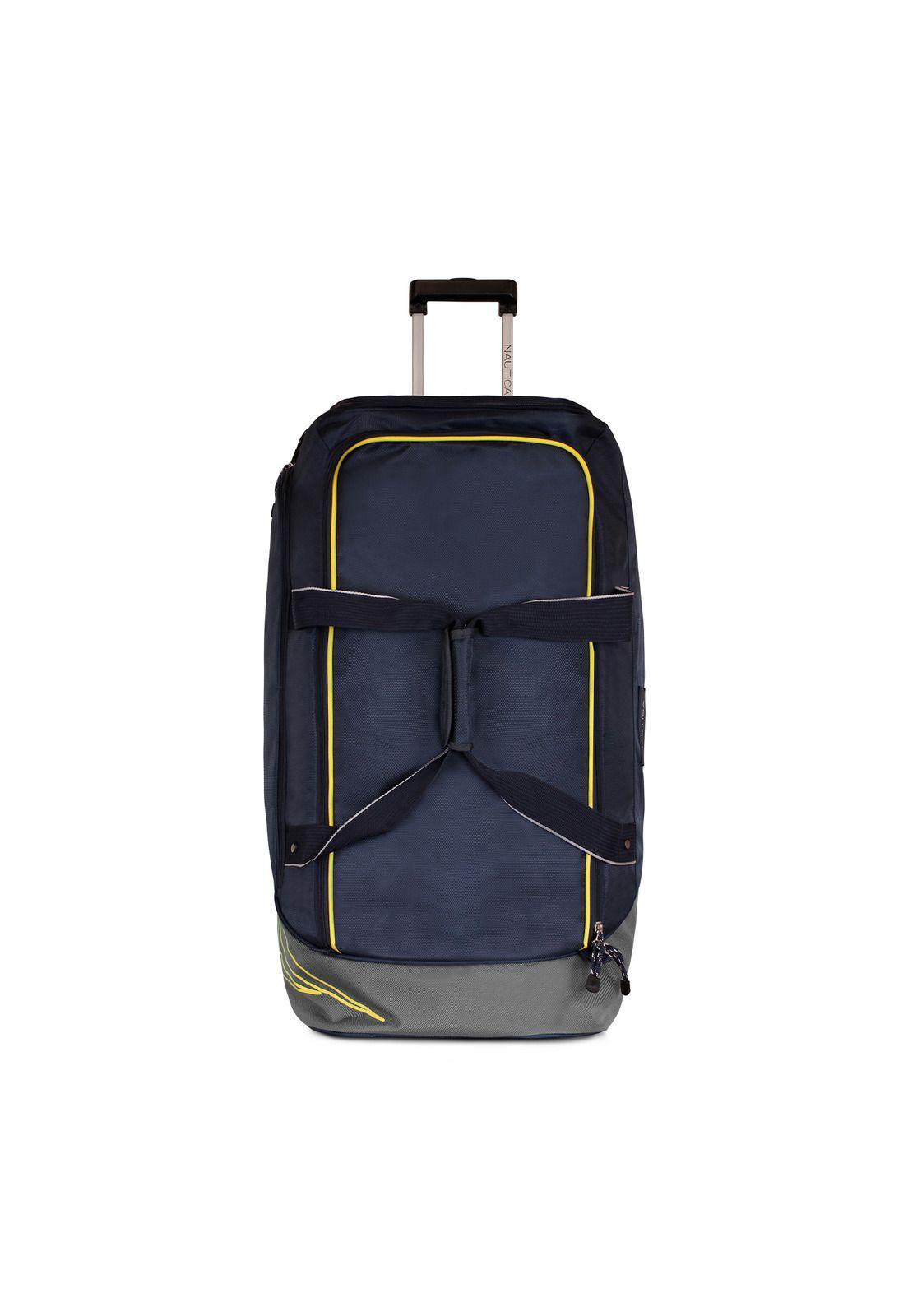 Set 3 Bolsos de Viaje con ruedas Nautica Mannar azul + Candado-3