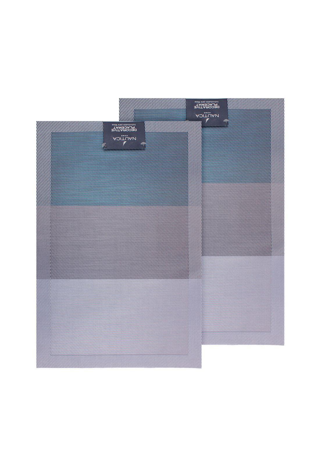Pack 2 Individuales de mesa Nautica Home 45x30cm degrade azul-3