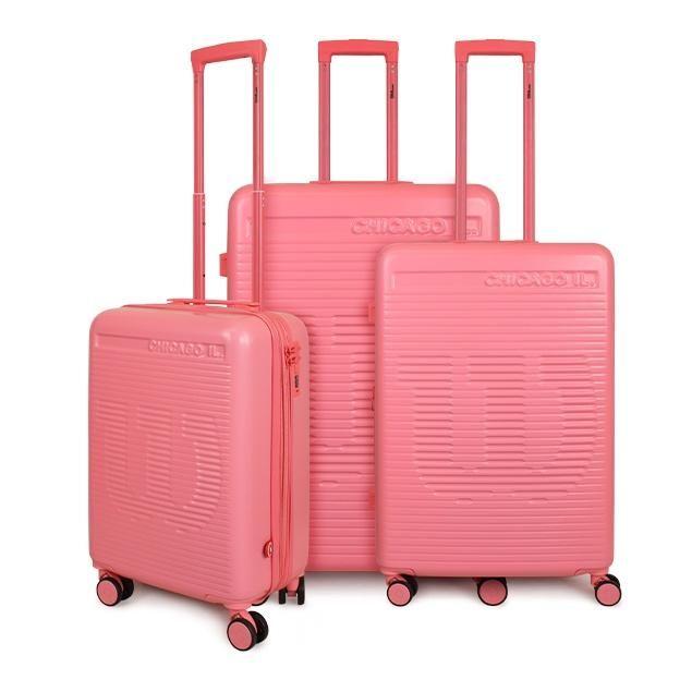 Set 3 maletas S+M+L Chicago Salmón-0