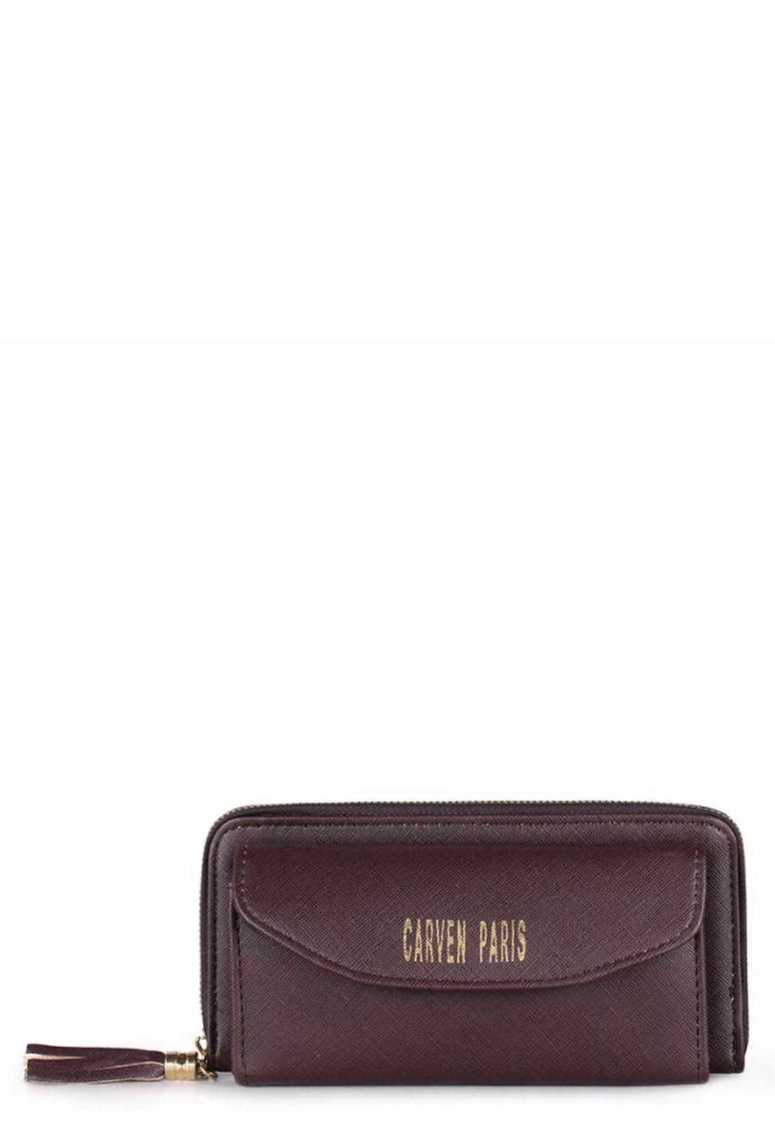 Billetera de mujer Aria café  Carven-0