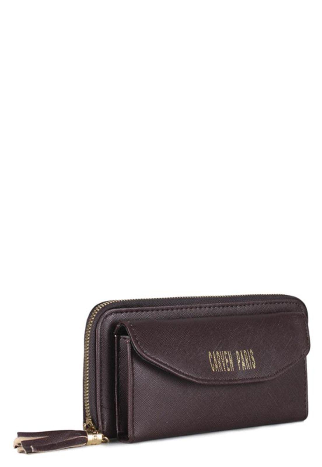 Billetera de mujer Aria café  Carven-1