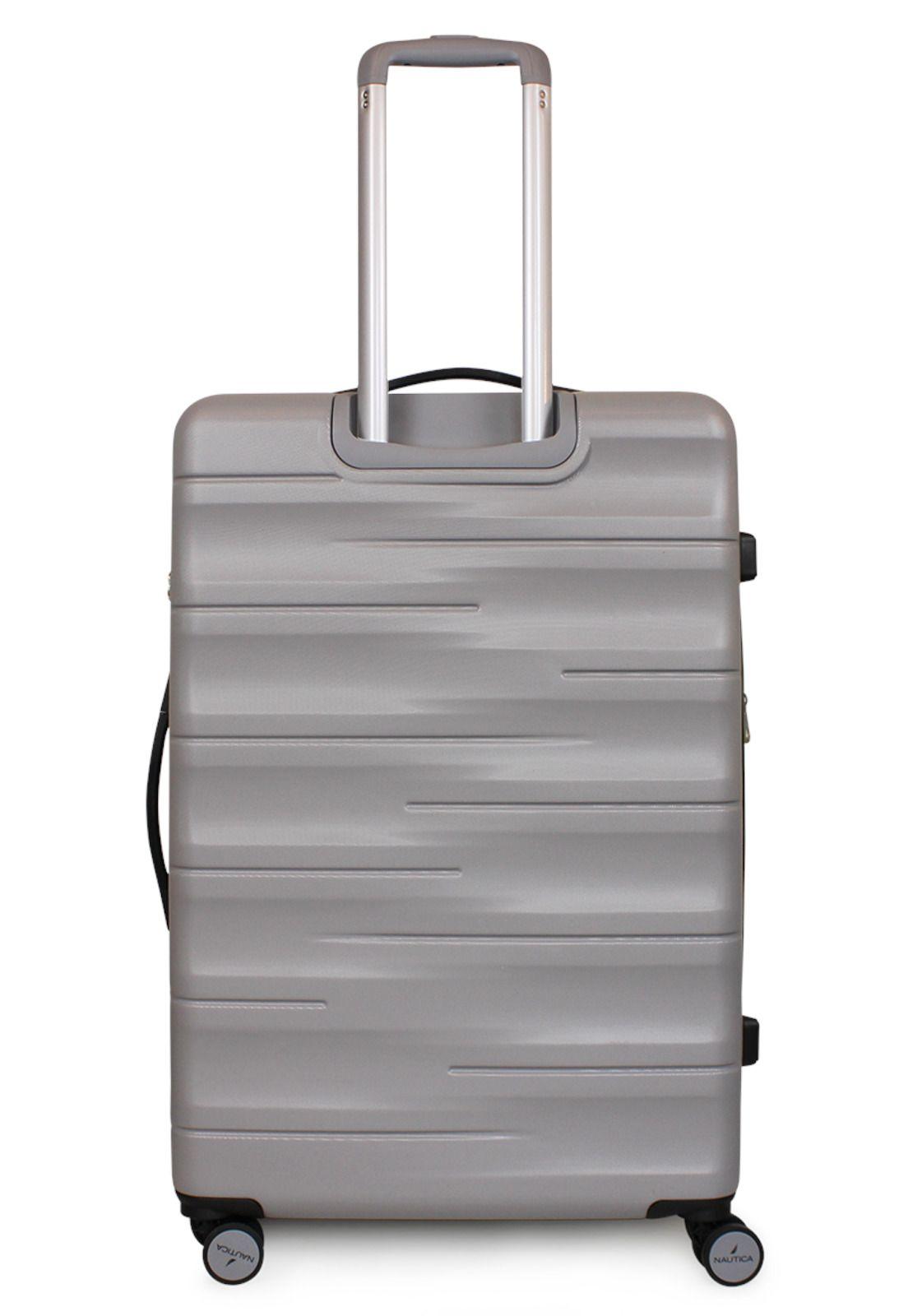 Pack Maleta grande Ibiza 23kg gris + Organizador Nautica-8
