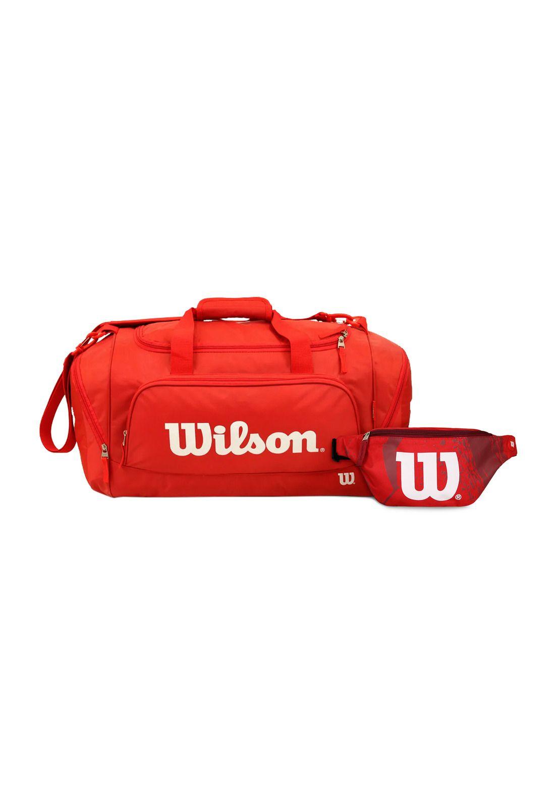 Pack Wilson bolso Mercury rojo + banano Oslo rojo-0