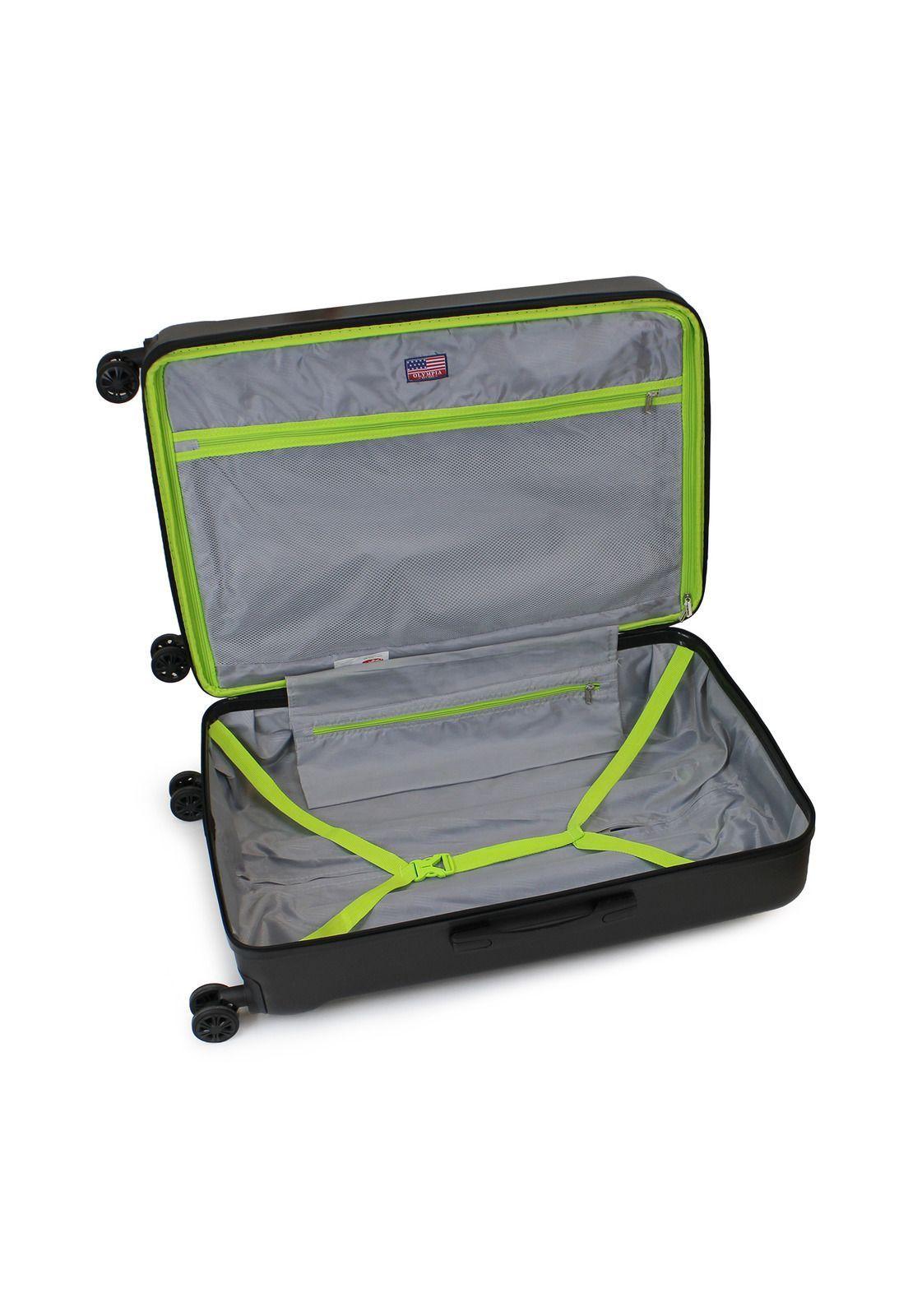 Maleta mediana Olympia 20kg negra-verde-3