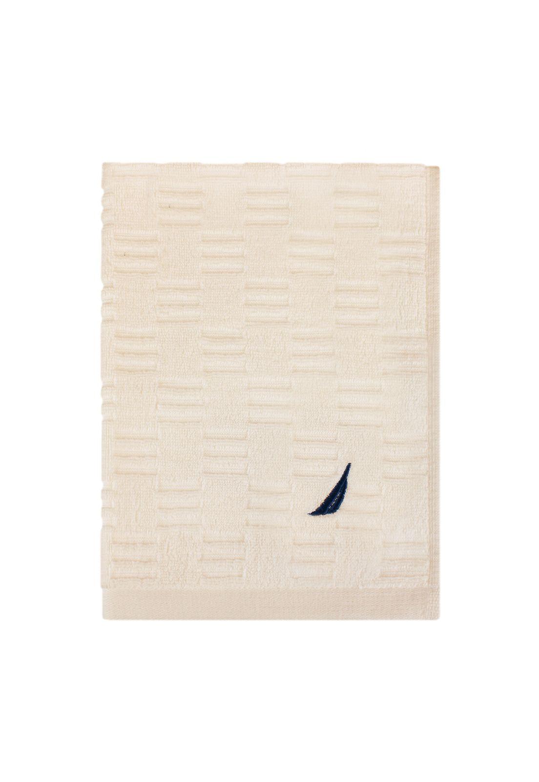 Set 4 Toallas Nautica SAVOY Cara+mano+cuerpo+piso 100% algodón alta calidad crema-4