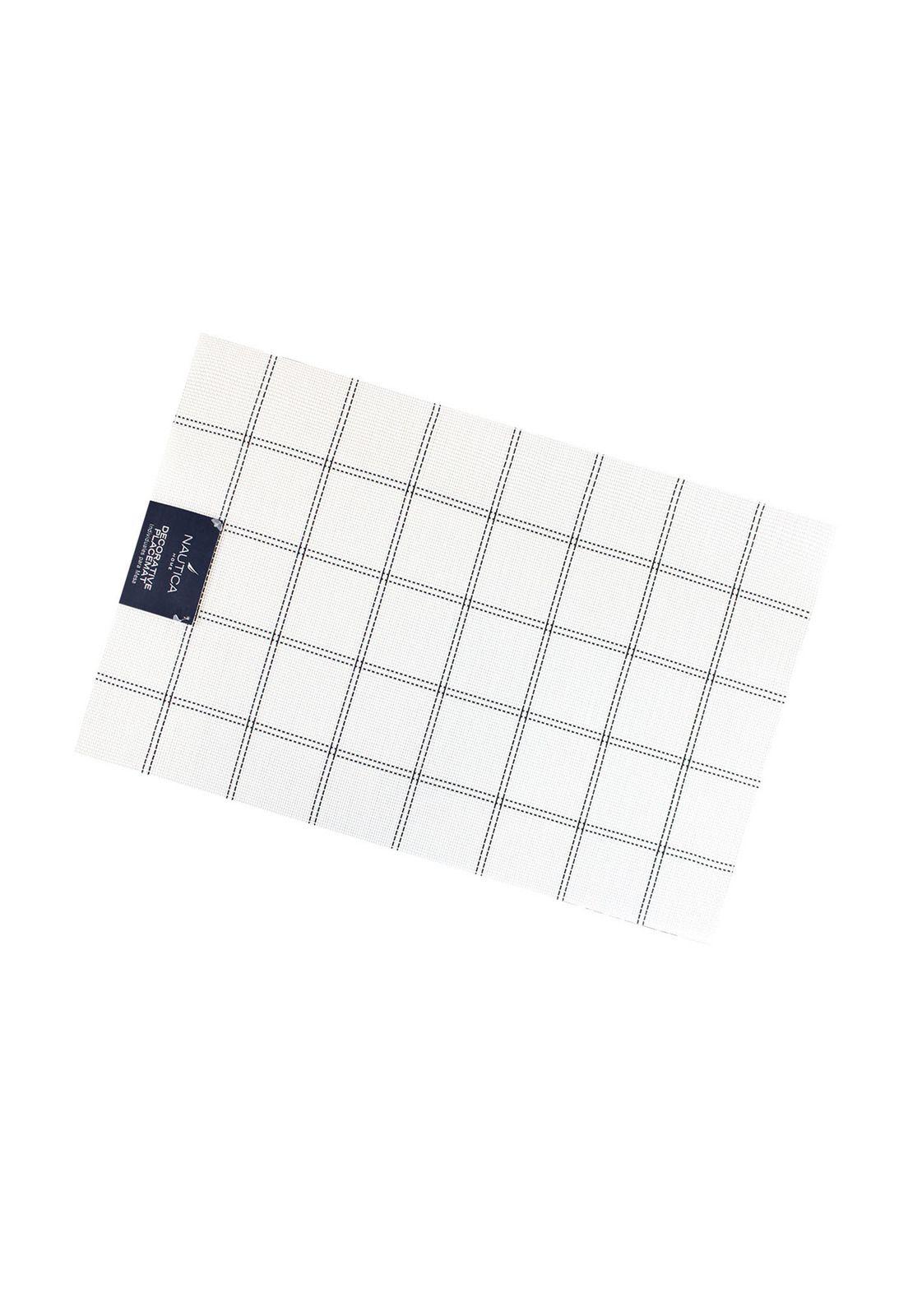 Pack 2 Individuales de mesa Nautica Home 45x30cm blanco a cuadros-2