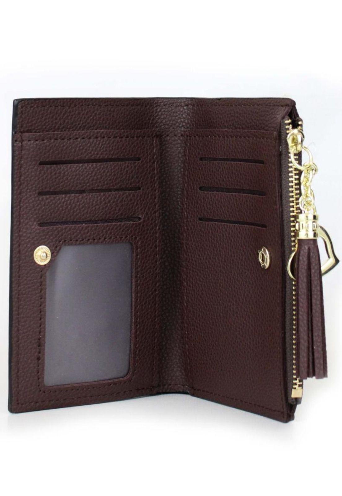Billetera de mujer Leyre Dark brown Carven-2