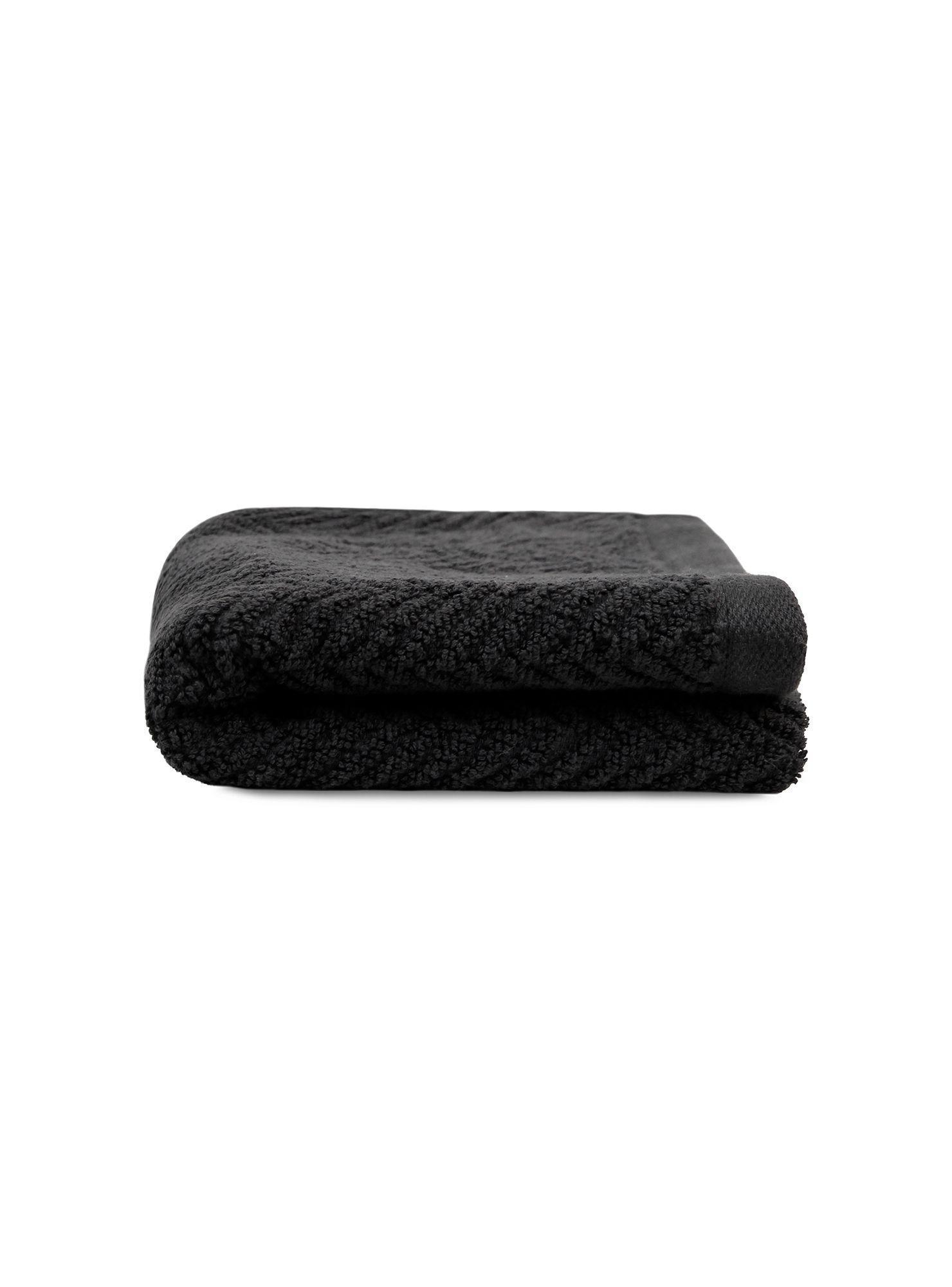 Toalla de cara VIS Nautica 100% algodón 30x50cm pieles sensibles negro-2