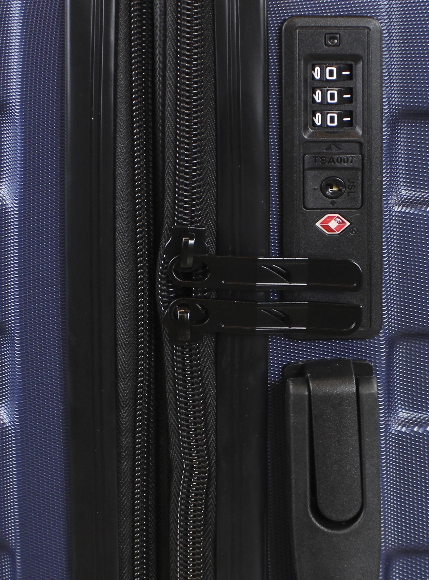 Set maletas Soho Azul S+M+L + Almohada Cojín Cervical Negro-Azul-3