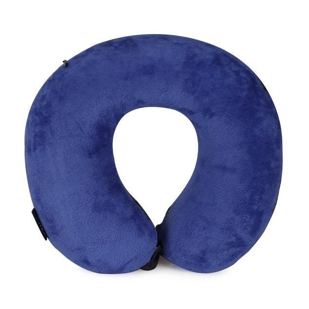 Set maletas Soho Azul S+M+L + Almohada Cojín Cervical Negro-Azul-6