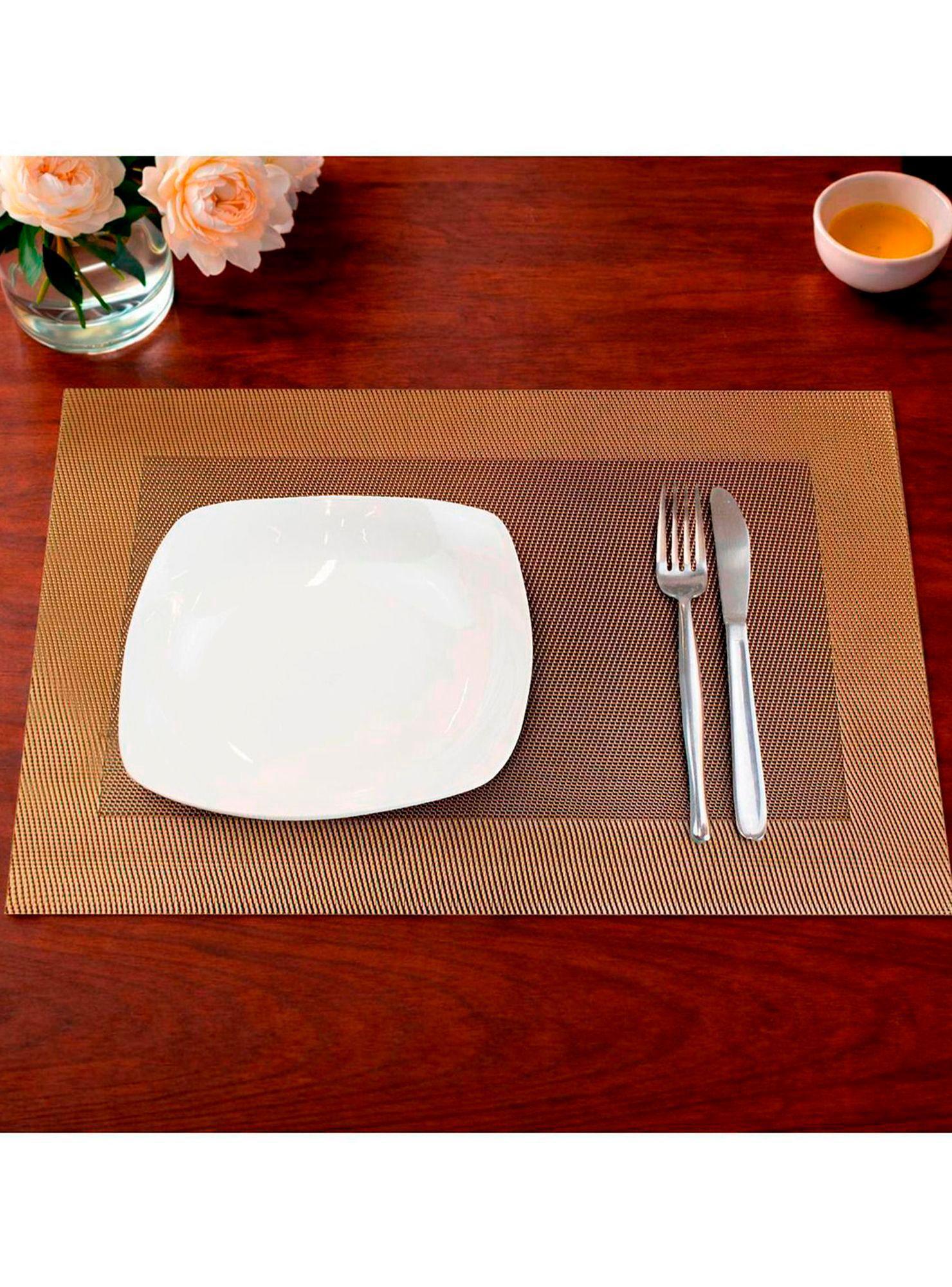 Pack 6 Individuales de mesa Nautica Home 45x30cm dorado-0