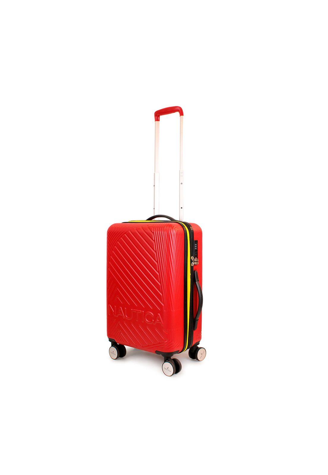 Pack 2 maletas Nautica S+L Bahamas 10kg y 23kg roja-3