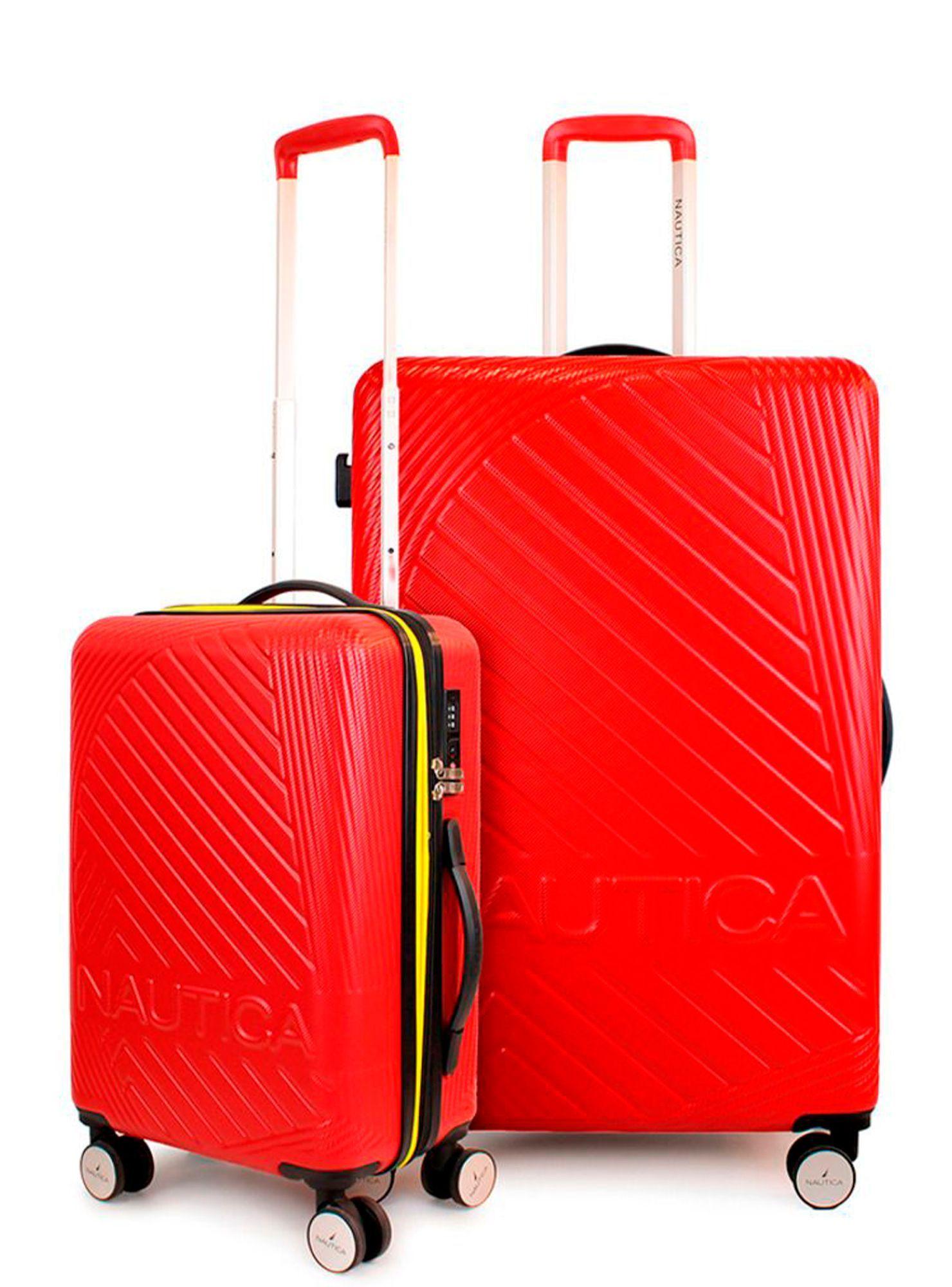 Pack 2 maletas Nautica S+L Bahamas 10kg y 23kg roja-0