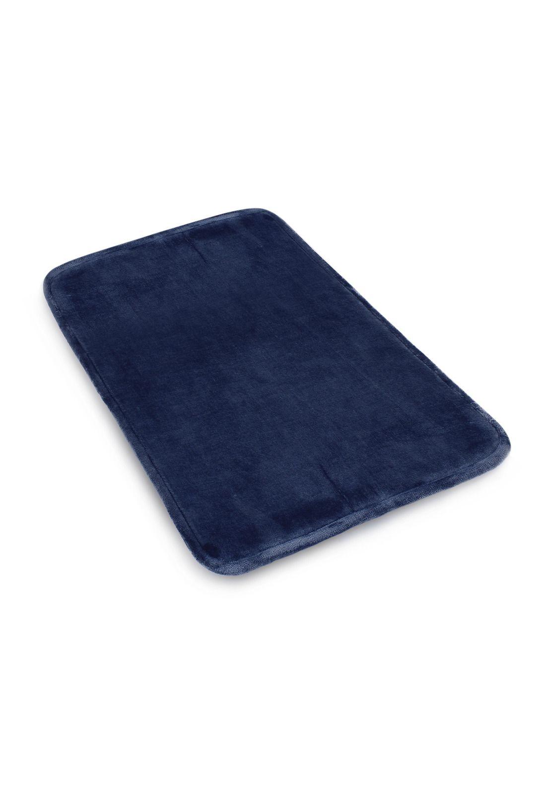Alfombra de Baño Nautica flannel 40x60cm antideslizante azul marino-4