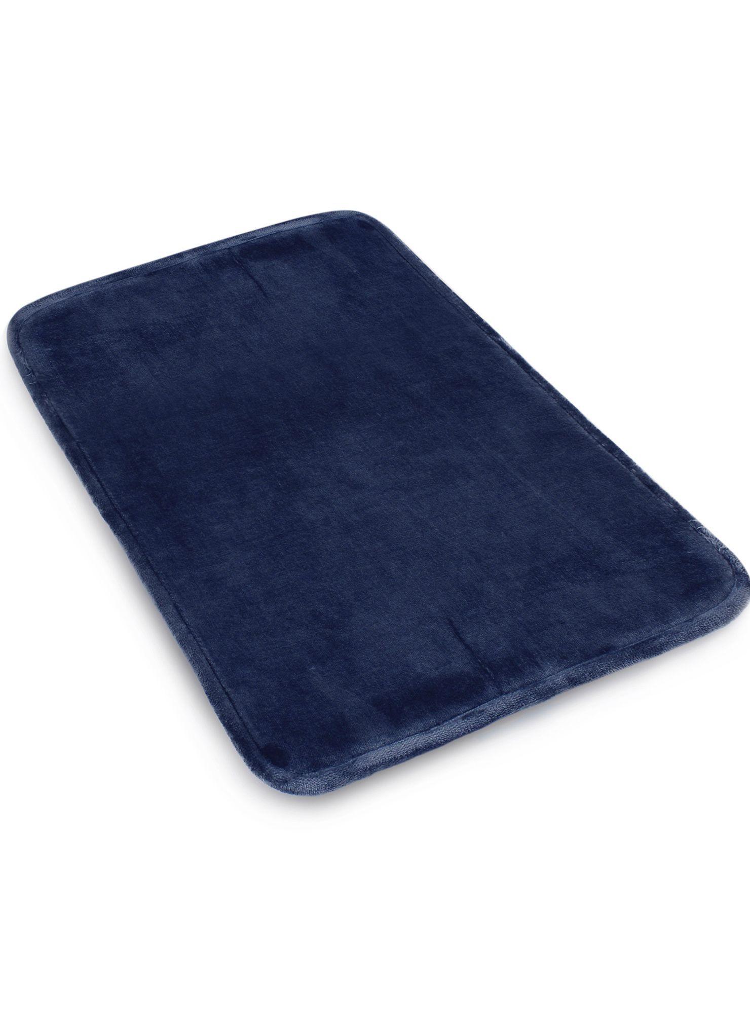 Alfombra de Baño Nautica Home flannel 40x60cm antideslizante azul marino-4