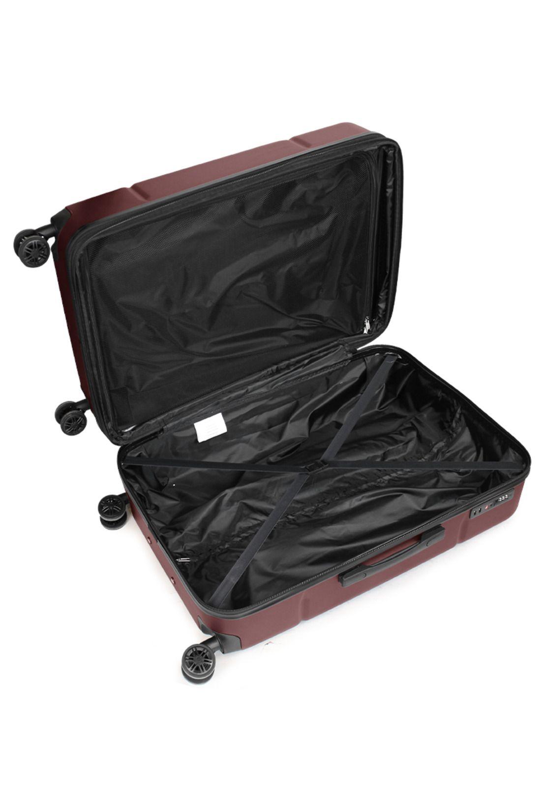 Pack 2 maletas S+L Amsterdam 10 y 23kg burdeo Nautica-1