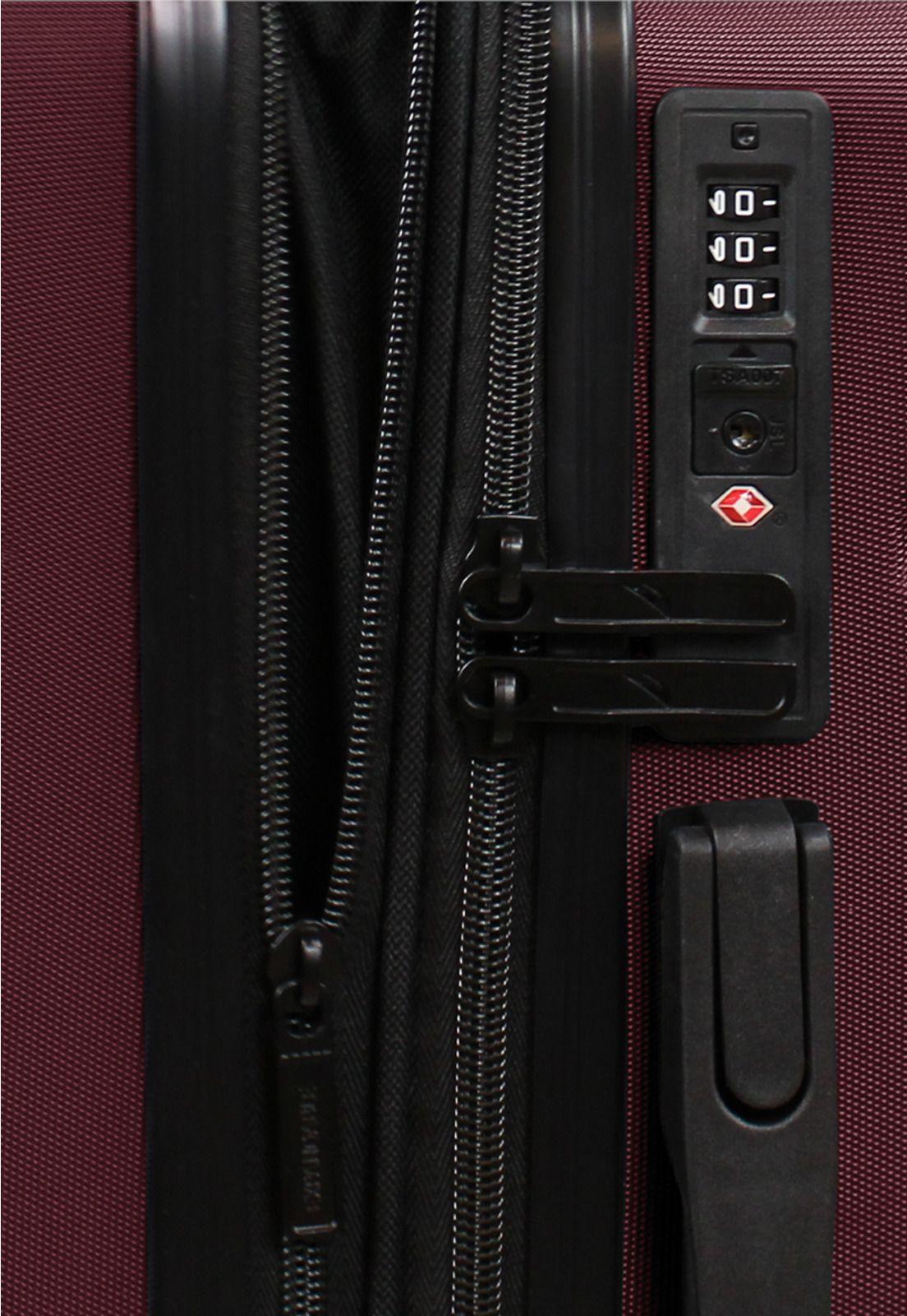 Pack 2 maletas S+L Amsterdam 10 y 23kg burdeo Nautica-3