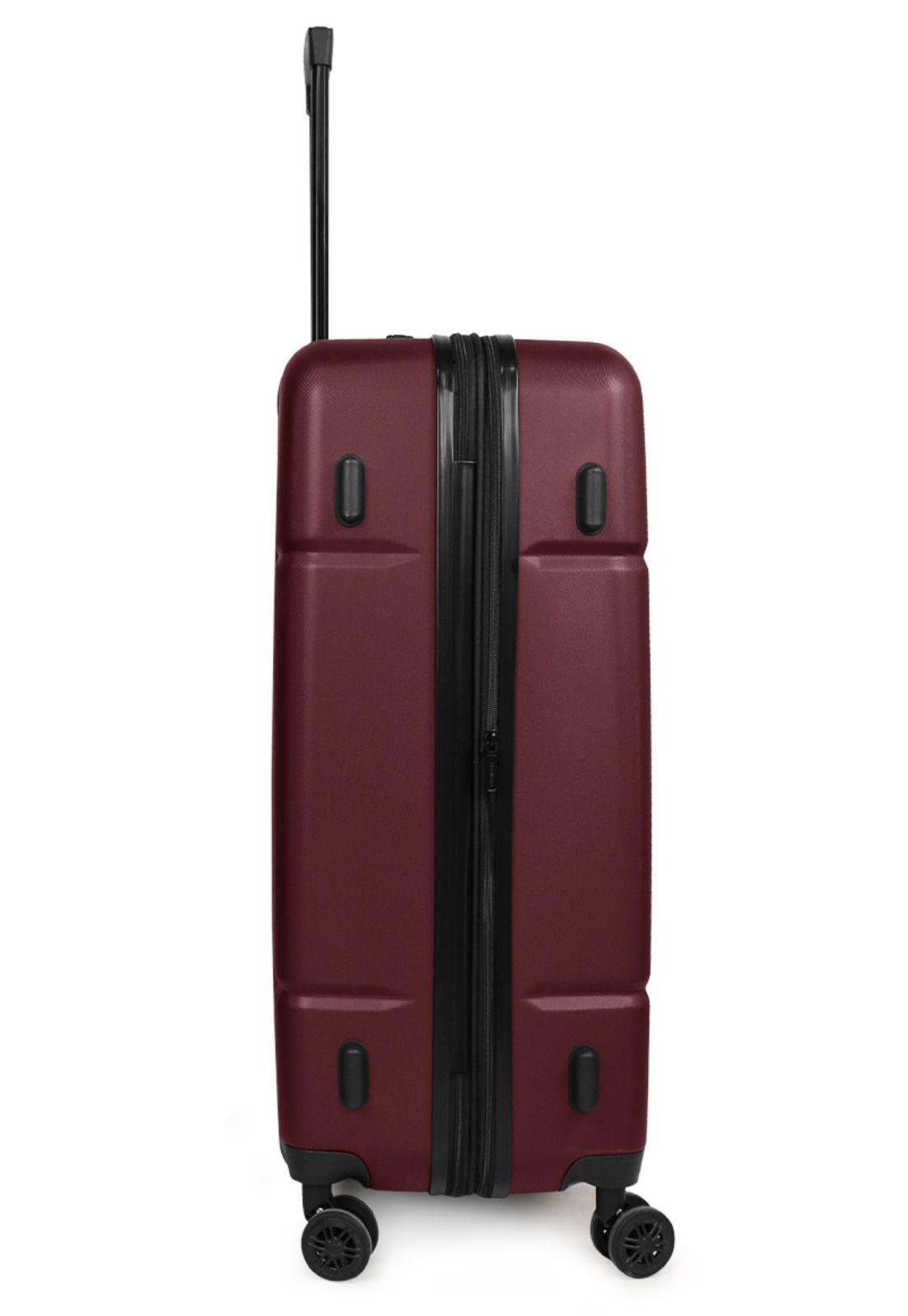 Pack 2 maletas S+L Amsterdam 10 y 23kg burdeo Nautica-8