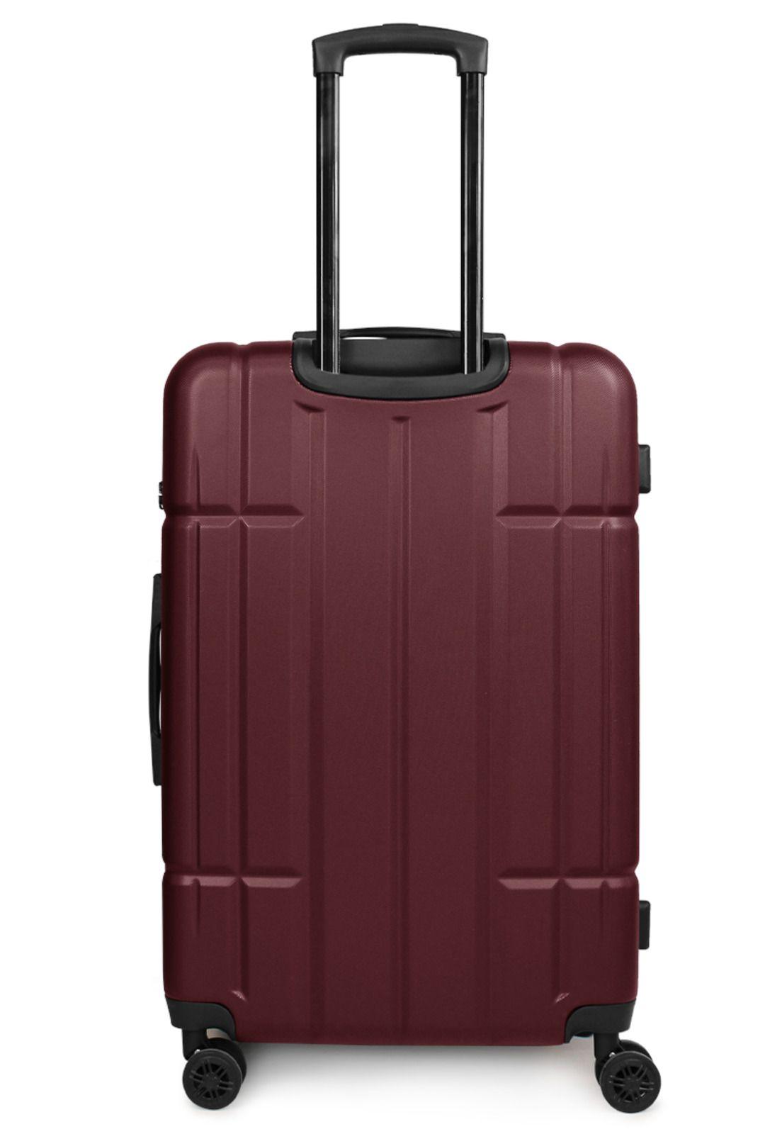 Pack 2 maletas S+L Amsterdam 10 y 23kg burdeo Nautica-9