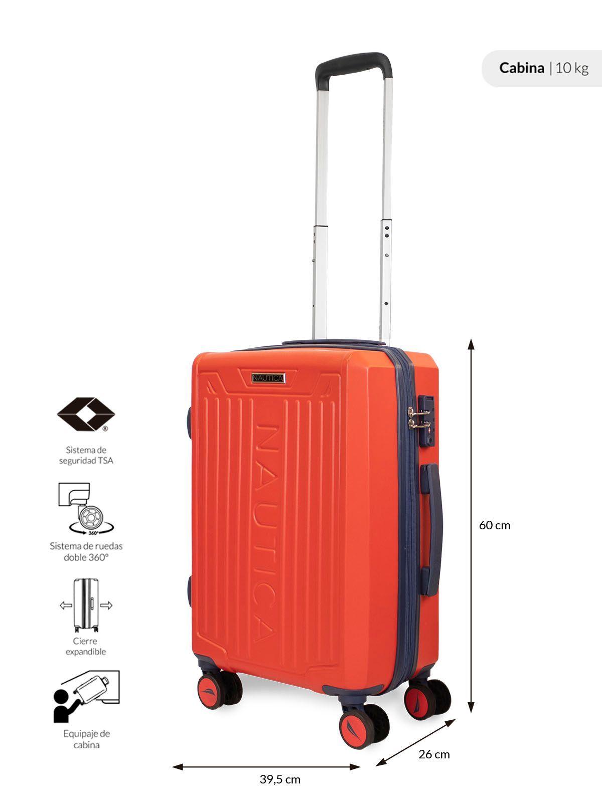 Maleta de cabina Copper Nautica S 10kg naranja-1