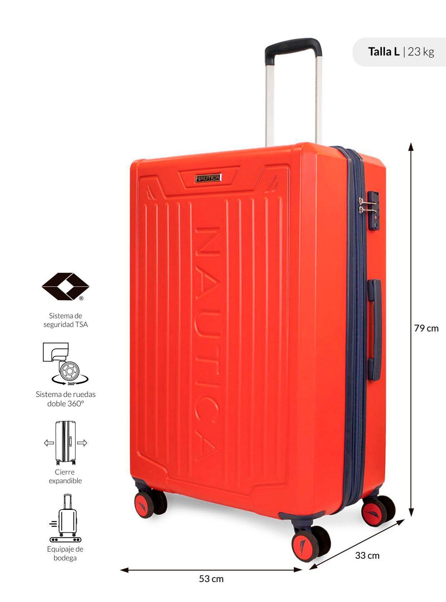 Maleta grande Copper Nautica L 23kg naranja-1