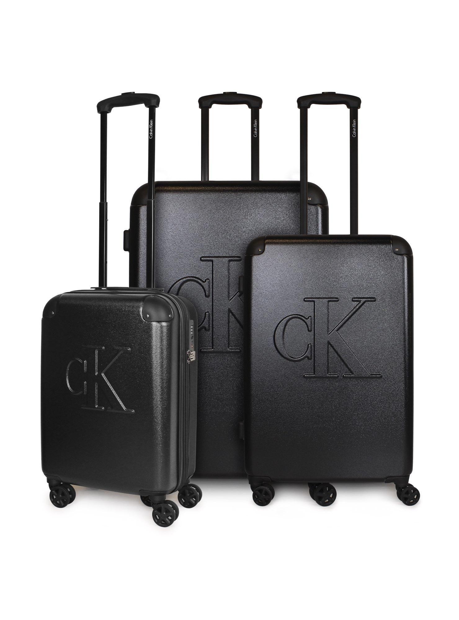 Set 3 maletas S+M+L Cadillac Negro Calvin Klein-0