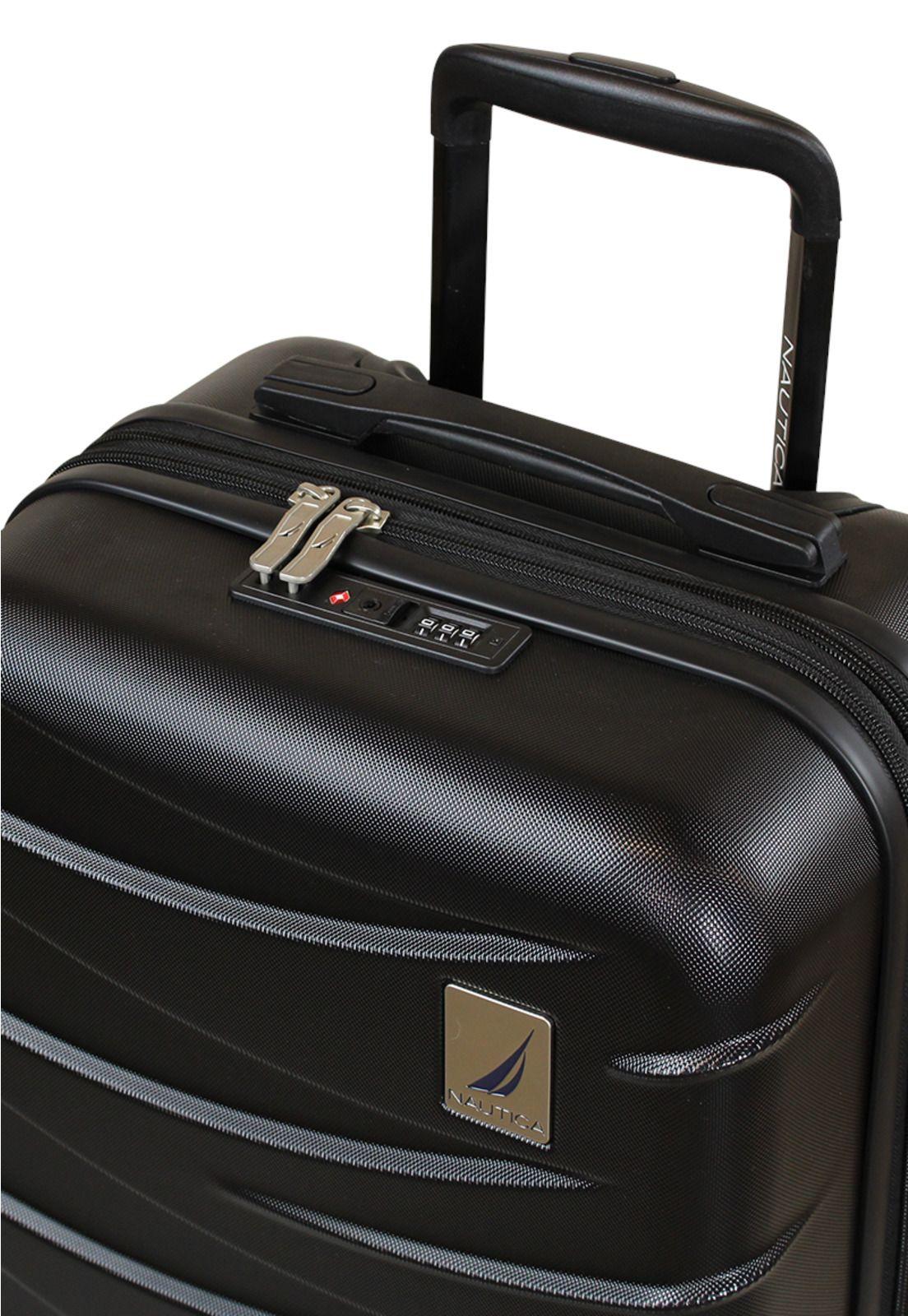 Maleta cabina Mónaco negra S 10kg Nautica-2