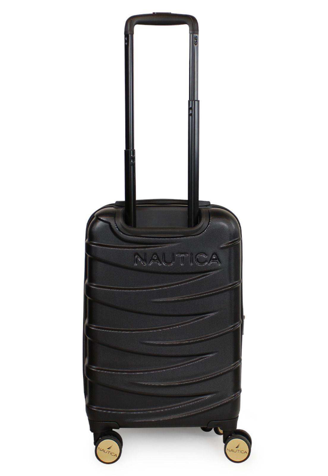 Maleta cabina Mónaco negra S 10kg Nautica-6