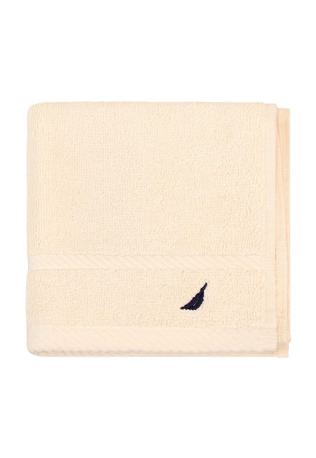 Toalla de cara SIGNATURE Nautica 100% algodón 33x33cm premium beige-1