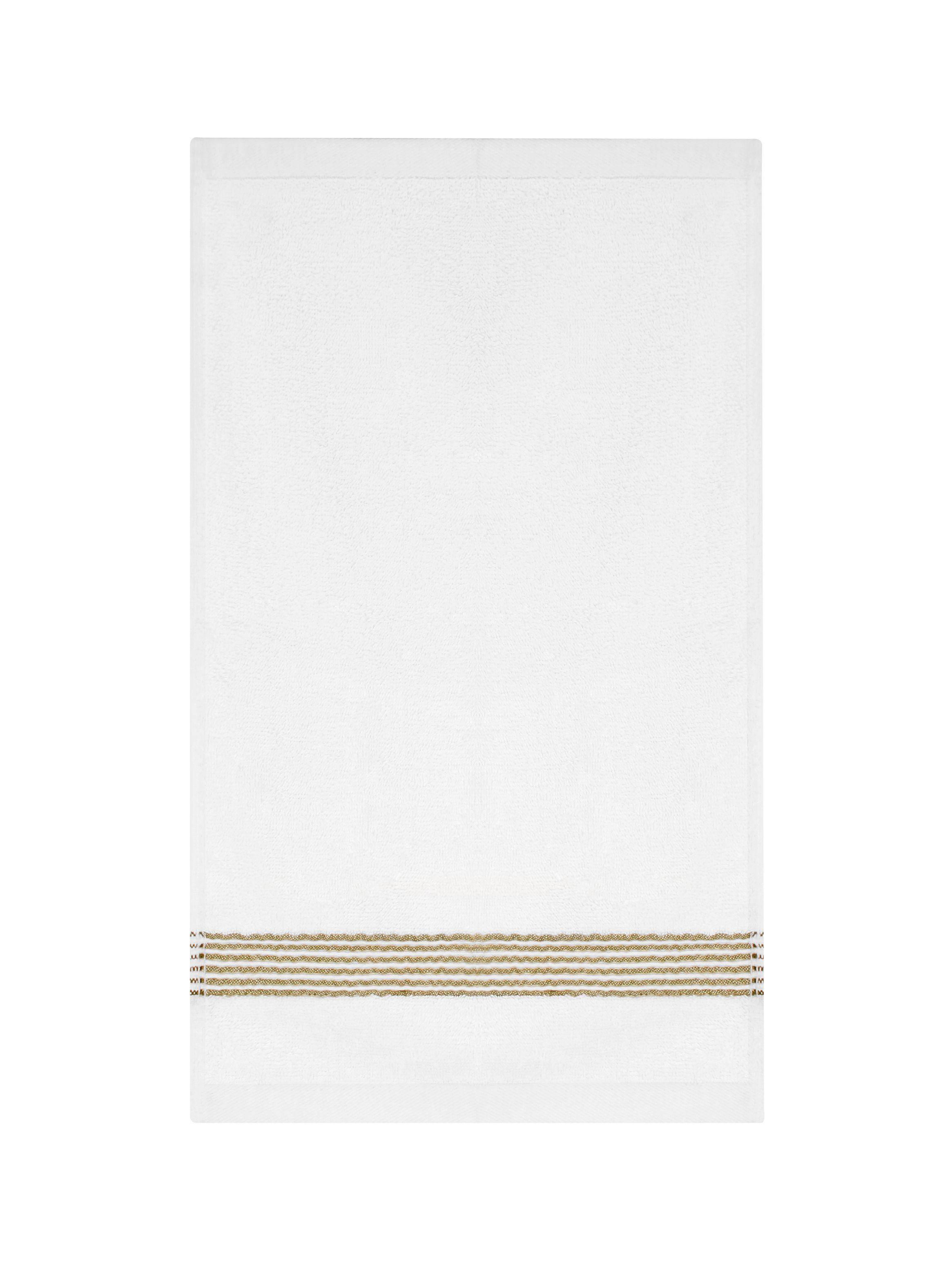 Toalla de cara MAV Nautica 100% algodón suave 30x50cm blanca-verde-3