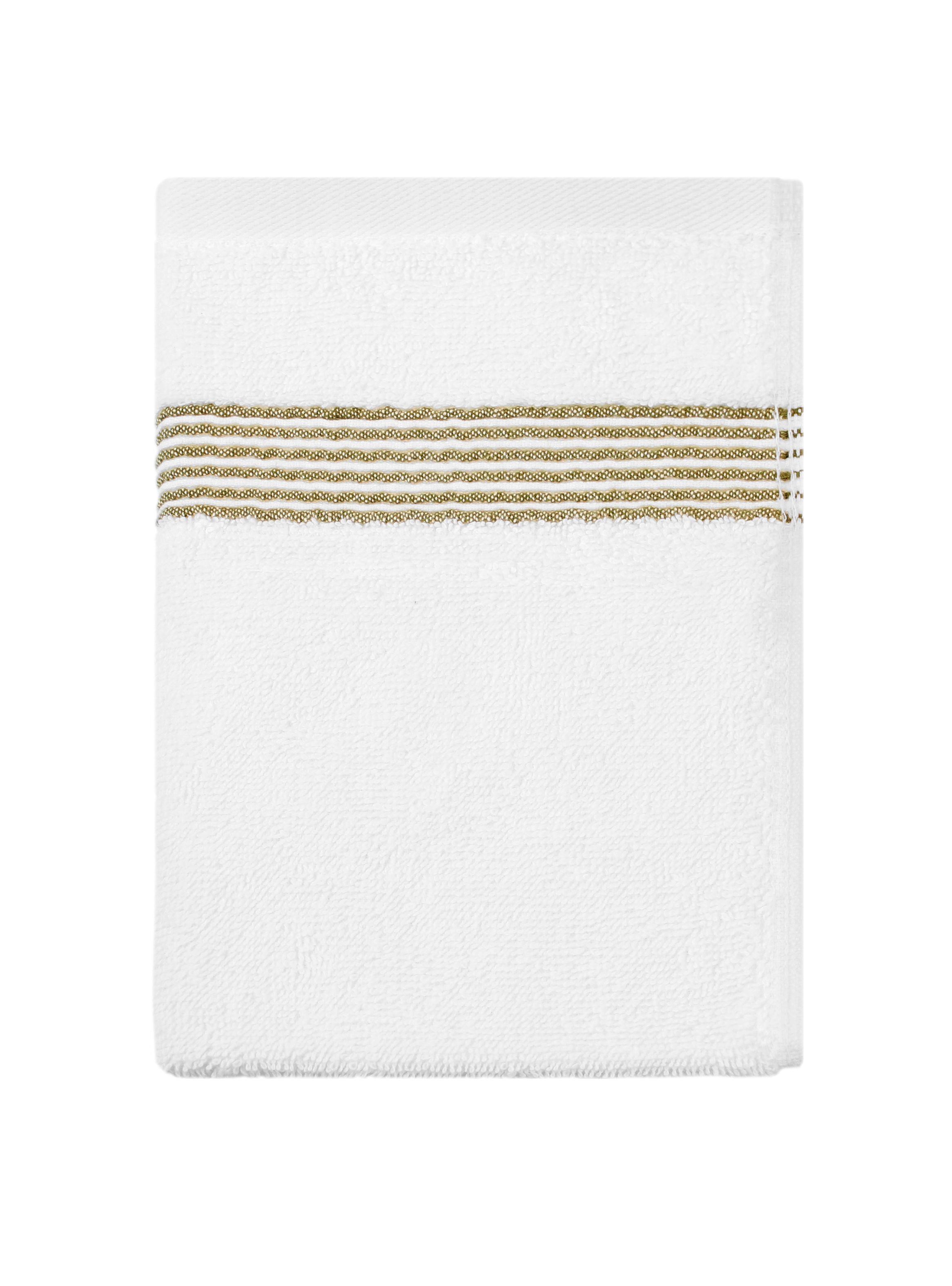 Toalla de cara MAV Nautica 100% algodón suave 30x50cm blanca-verde-4