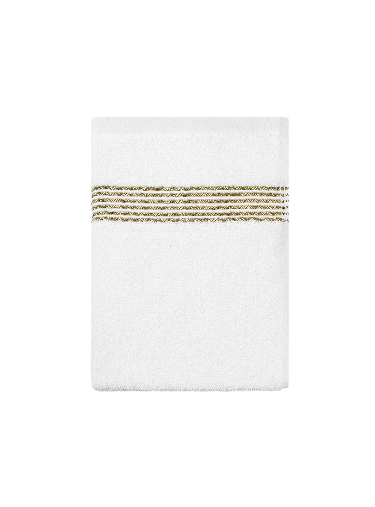 Toalla de cara MAV Nautica 100% algodón suave 30x50cm blanca-verde-3