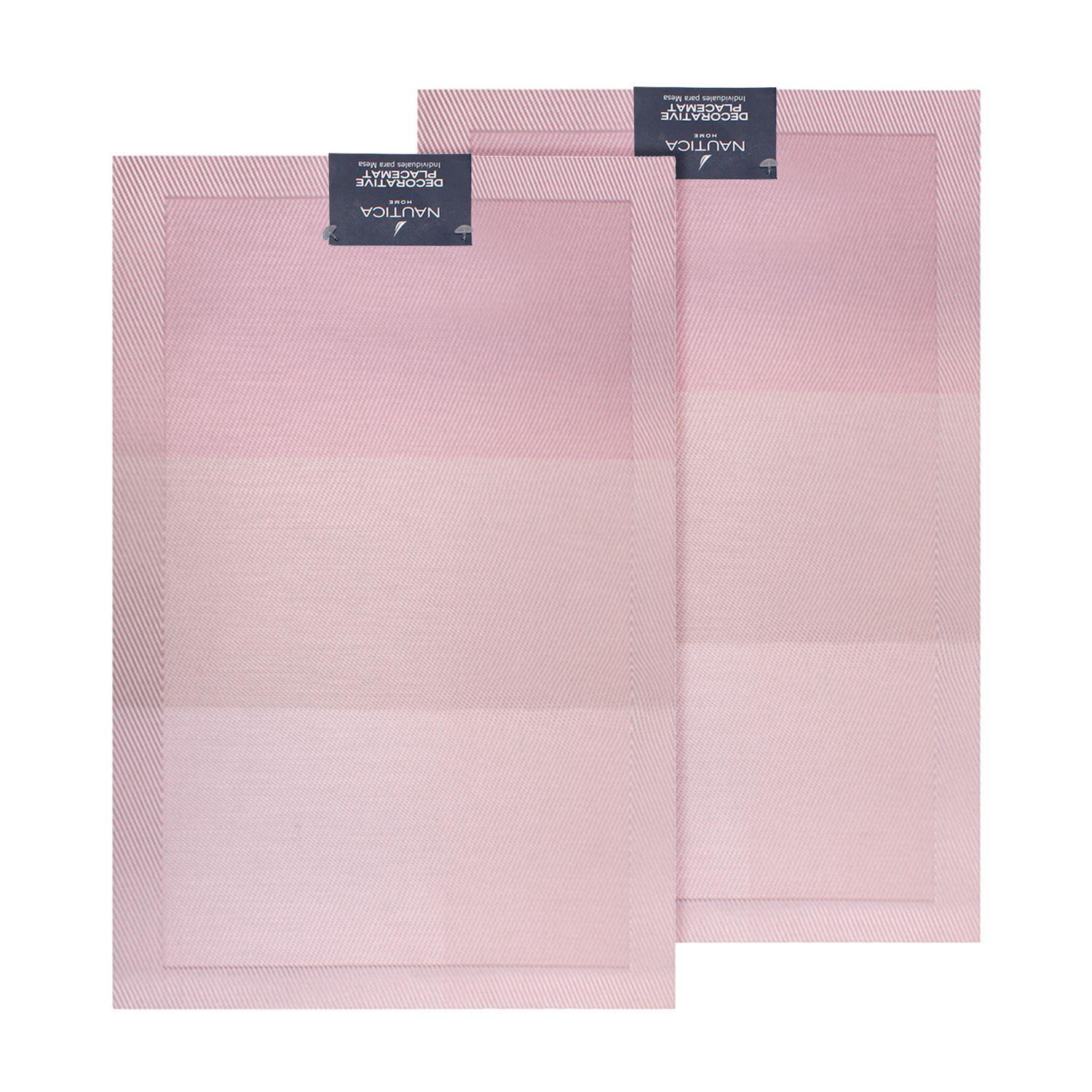 Pack 2 Individuales de mesa Nautica Home 45x30cm degrade rosa-3