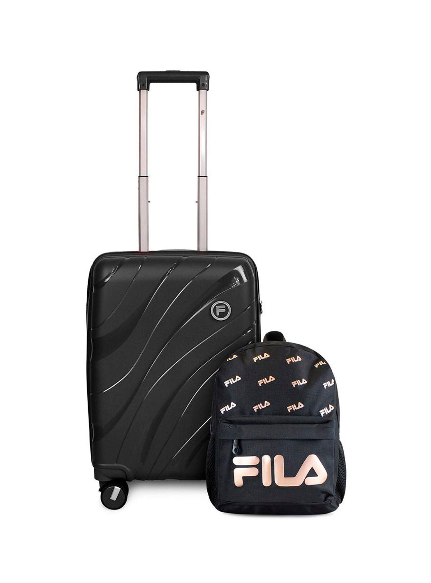 Pack Maleta cabina S Lola 10kg + Mochila Urbanix Fila 10lts negro-rose gold-0