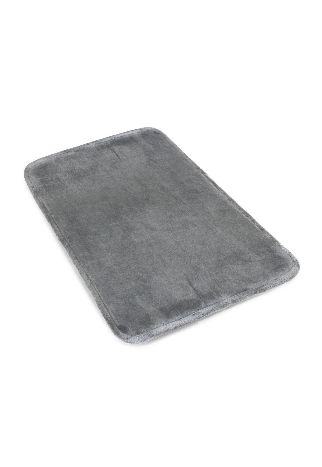 Alfombra de Baño Nautica flannel 40x60cm antideslizante gris-4