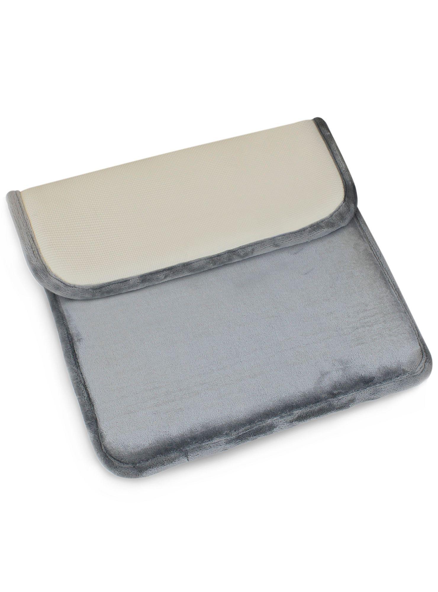 Alfombra de Baño Nautica Home flannel 40x60cm antideslizante gris-2