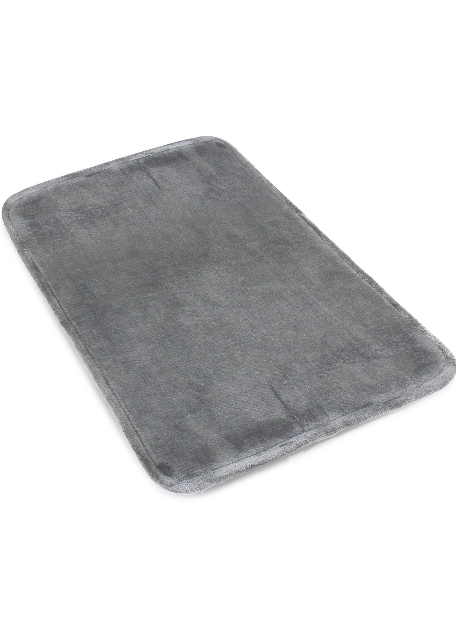 Alfombra de Baño Nautica Home flannel 40x60cm antideslizante gris-3