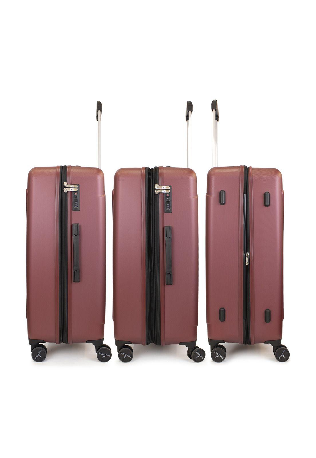 Set 3 Maletas Nautica Crown S+M+L Cabina 10k Mediana 20k Grande 23k burdeo-5
