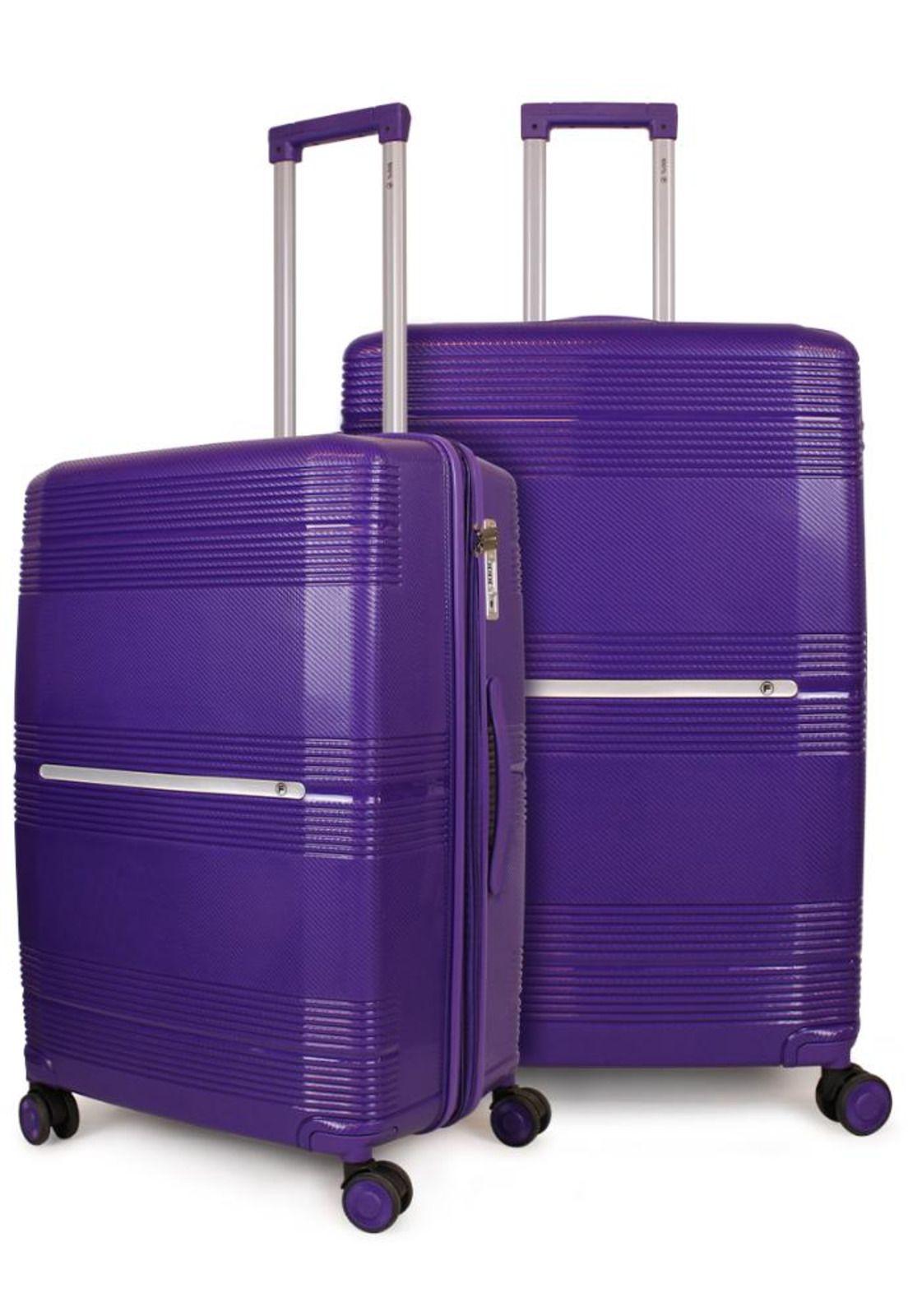Pack 2 Maletas M+L púrpura CHIC F la Maleta de Chile-0