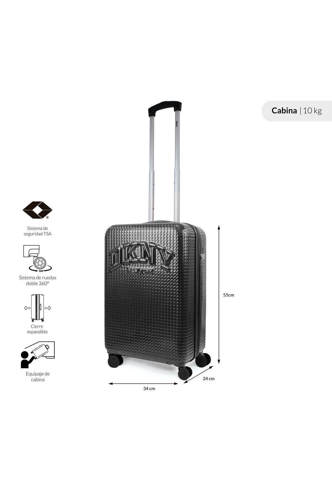 Maleta de Cabina Donna Karan Hot Town 10k negra DKNY-1