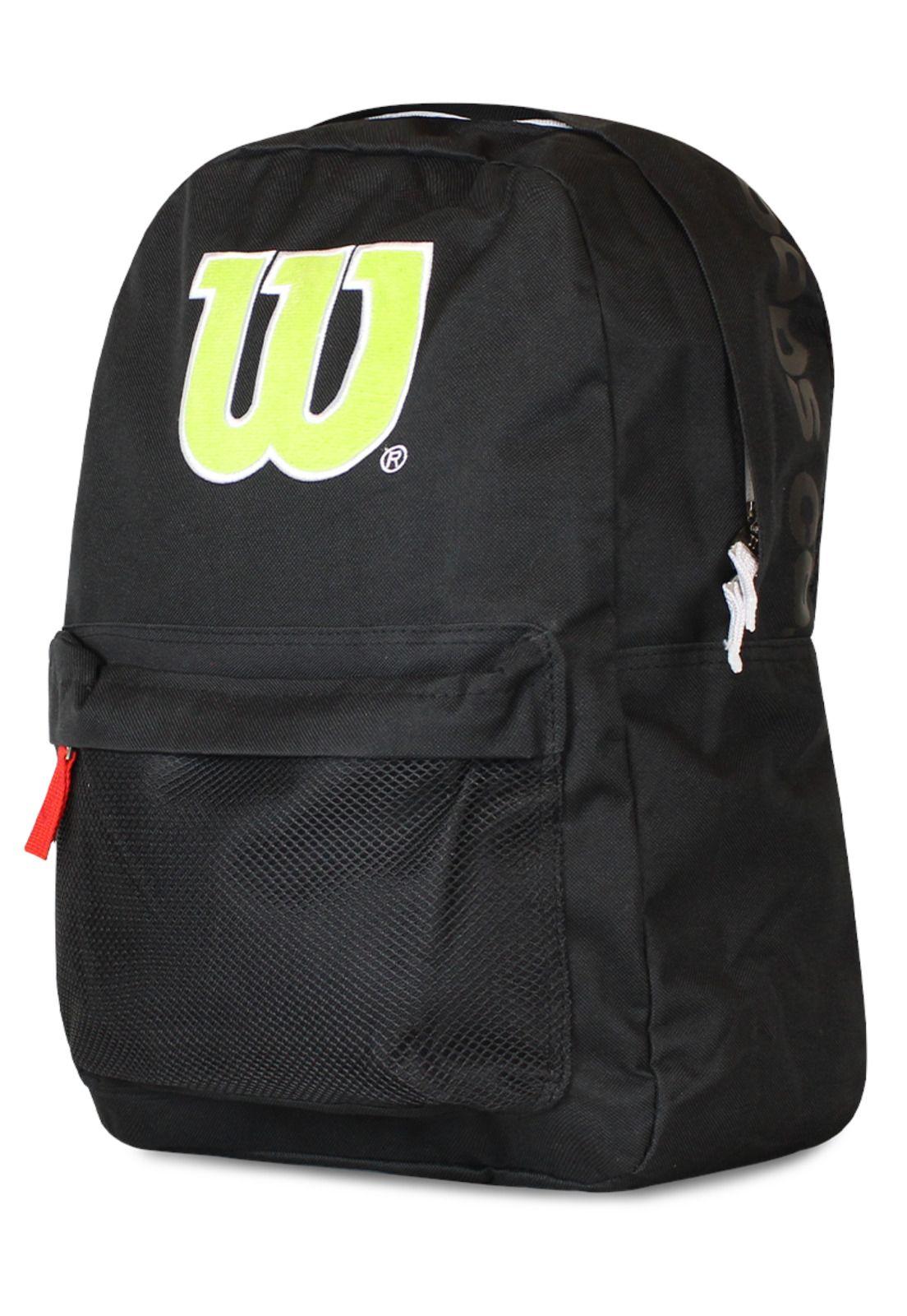 Pack Wilson mochilas San Diego negra + banano Oval negro-5